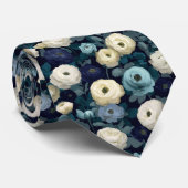 おしゃれなギフト Ranunculus 花柄 ネクタイ (ロール)