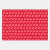 おしゃれなクラシックカリグラフィーイニシャルセット ラッピングペーパーシート (正面)