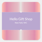 おしゃれなクラス感のあるビジネスパッケージ＆シールステッカー スクエアシール (正面)