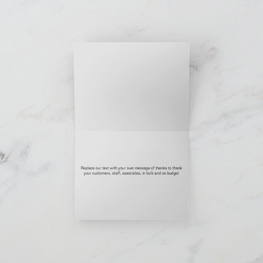 おしゃれなクラス感 まとめての感謝カード サンキューカード (内部)