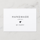 おしゃれなクラフト手作りラブサンクスオーダー エンクロージャーカード (正面)