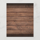 おしゃれなクラフト紙のウェディング招待状（ナチュラルウッドデザイン） (裏面)