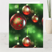 おしゃれなクリスマスオーナメント カード (正面)