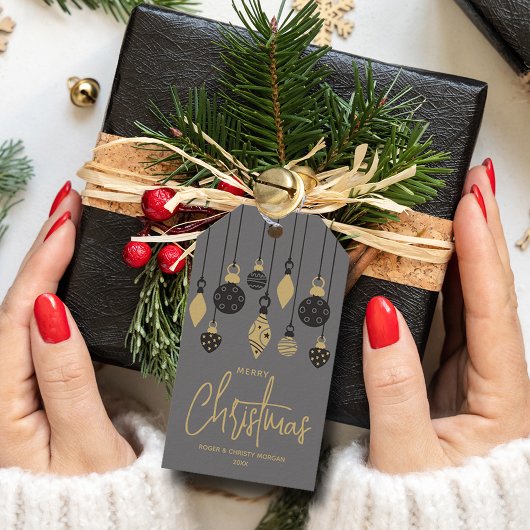 おしゃれなクリスマスオーナメント ギフトタグ