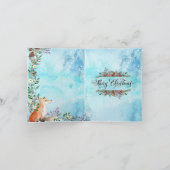 おしゃれなクリスマスカード - フォクシー カード (内部)