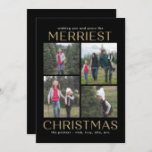 おしゃれなクリスマスカード　写真を貼れるタイプ　編集可能 シーズンカード (正面/裏面)