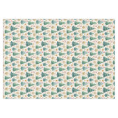 おしゃれなクリスマスツリーが特徴のダイニングルームのインテリア テーブルクロス (正面(横))