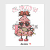 おしゃれなクリスマスツリー 豪華な松の木ライフスタイル シール (シート)