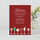 おしゃれなクリスマスパーティー 招待状 (スタンド正面)
