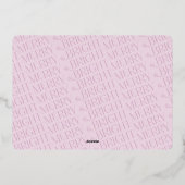 おしゃれなクリスマスフォト 箔シーズンカード (裏面)