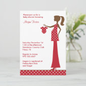 おしゃれなクリスマスママ 招待状 (スタンド正面)