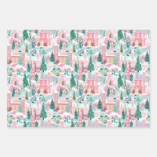 おしゃれなクリスマス包装紙 ラッピングペーパーシート (正面3)