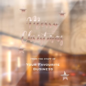 おしゃれなクリスマス　メタリック ローズゴールド ウィンドウサイン (シート2)