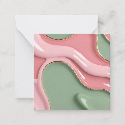 おしゃれなグラフィックのマルチノートカード ノートカード (正面)