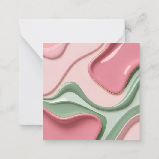 おしゃれなグラフィックのマルチノートカード ノートカード (裏面)