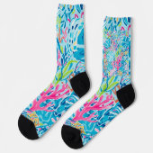 おしゃれなグラフィックソックス ソックス (左)