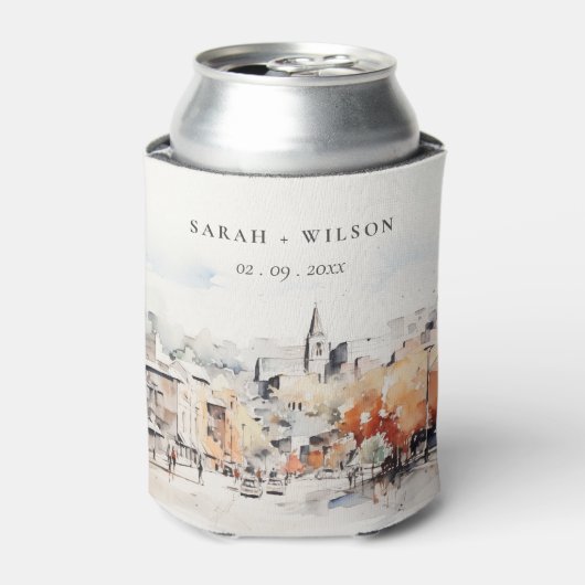 おしゃれなグリーンVILLE サウスカロライナ州 風景 結婚式 缶クーラー (缶正面)