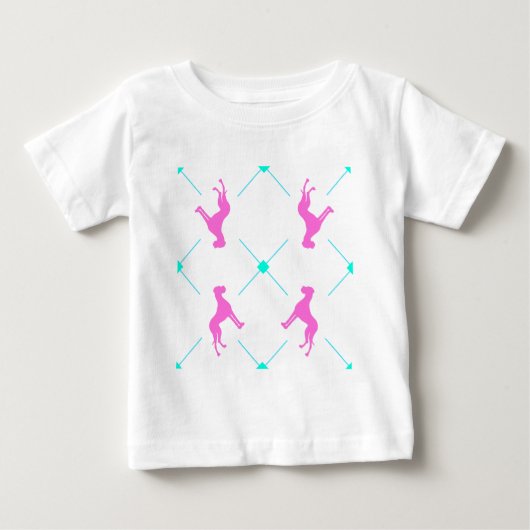 おしゃれなグレートデーン ベビーTシャツ (正面)