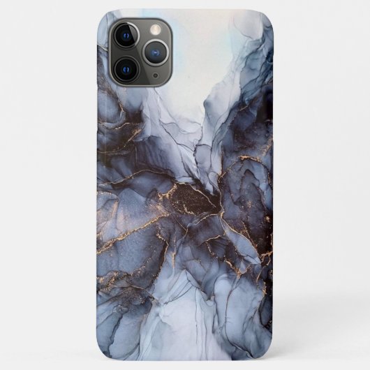 おしゃれなグレー ネイビー ブルー マーブル      ケース・メイト iPhone c Case-Mate iPhoneケース (裏面)