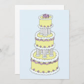 おしゃれなケーキで記念日を セーブザデート (正面/裏面)