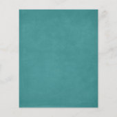 おしゃれなコバルトグリーンのタンポポのチラシ チラシ (裏面)