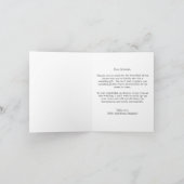 おしゃれなコラージュ結婚式感謝カード サンキューカード (内部)