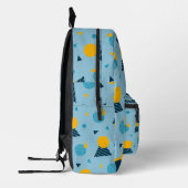 おしゃれなコーチ風の旅行用パターン付きバックパック プリントバックパック (左)