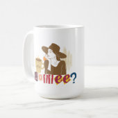 おしゃれなコーヒー好きの身代金要求風Tシャツ コーヒーマグカップ (正面左)