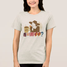 おしゃれなコーヒー好きの身代金要求風Tシャツ
