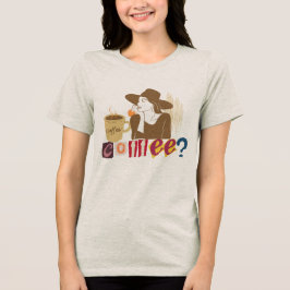 おしゃれなコーヒー好きの身代金要求風Tシャツ トライブレンドTシャツ