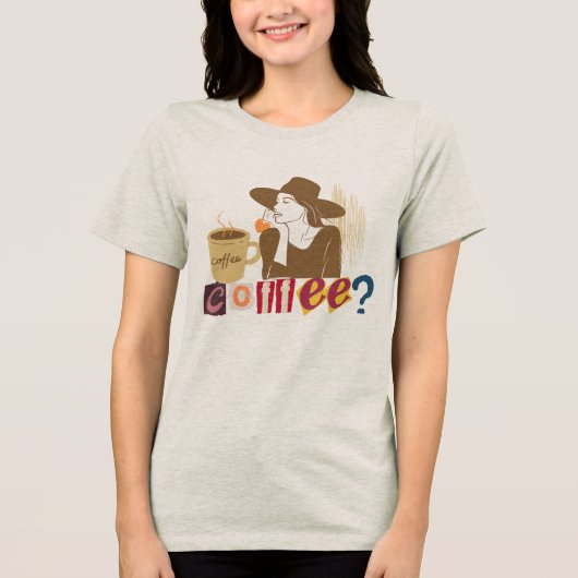 おしゃれなコーヒー好きの身代金要求風Tシャツ トライブレンドTシャツ (正面)