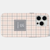 おしゃれなコーラルグレイのiPhoneケース トレンディなカスタムデザイン Case-Mate iPhoneケース (裏面 (横))