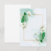 おしゃれなコールアラリスのウェディングデザイン 招待状 (正面/裏面)