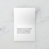 おしゃれなゴルフ ビジネス感謝カード サンキューカード (内部)