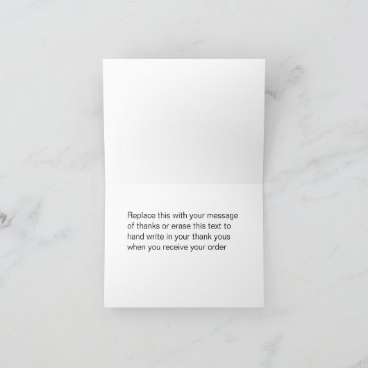 おしゃれなゴルフ ビジネス感謝カード サンキューカード (内部)