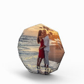 おしゃれなゴールドの婚約発表カップル フォトブロック (右)