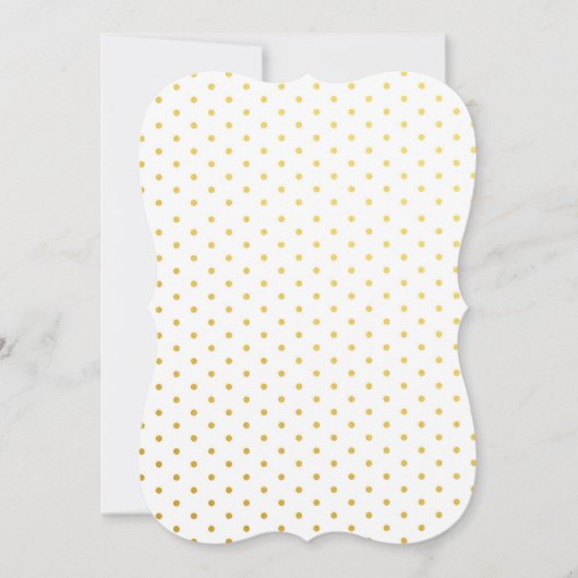 おしゃれなゴールドの水玉模様 (正面)