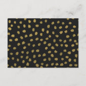 おしゃれなゴールドの結婚式の招待状 エンクロージャーカード (裏面)