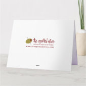 おしゃれなゴールドグリッターの感謝カード サンキューカード (裏面)