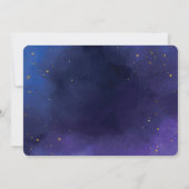 おしゃれなゴールドグリッター数字のコンフェッティ 30歳の誕生日 招待状 (裏面)