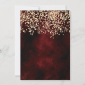 おしゃれなゴールドグリッター赤コーポレートクリスマスパーティー 招待状 (裏面)