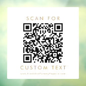 おしゃれなゴールドタイポグラフィーのビジネス用QRコード ウィンドウサイン (シート3)