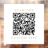 おしゃれなゴールドタイポグラフィーのビジネス用QRコード ウィンドウサイン (シート2)