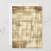 おしゃれなゴールドブラウンのドリッピングが、どんな年齢にもぴったりなモノグラム 招待状 (裏面)