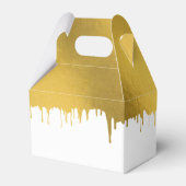 おしゃれなゴールドメタリックドリップスクリプトモノグラム フェイバーボックス (裏面サイド)