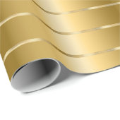 おしゃれなゴールドリボン ブライダルシャワー ラッピングペーパー (ロールコーナー)