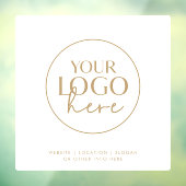 おしゃれなゴールド タイポグラフィー オーダーロゴ ウィンドウサイン (シート3)