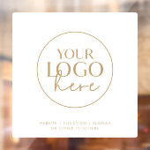 おしゃれなゴールド タイポグラフィー オーダーロゴ ウィンドウサイン (シート2)