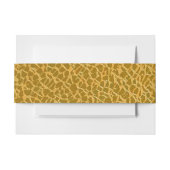 おしゃれなゴールド テクスチャード ベリーバンド(招待状用) 招待状ベリーバンド (正面例)