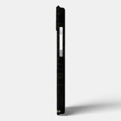 おしゃれなゴールド ブラック ペイズリー 名前入り Case-Mate iPhoneケース (裏面 / 左)